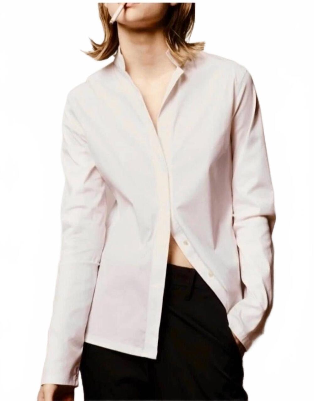 NEW LIS LAREIDA catharina long sleeve button down shirt in white